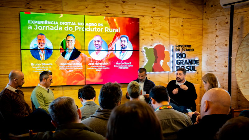 Diretor Marco Seadi representou a Procergs no painel que tratou da experi&ecirc;ncia digital no agroneg&oacute;cio - Foto: Felipe Teixeira
