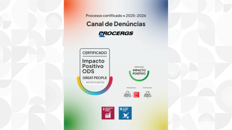 Selo Impacto Positivo ODS pelo processo do "Canal de Denúncias"