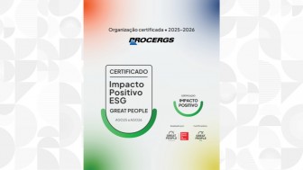 Selo Impacto Positivo ESG concedido à Procergs pela Great People
