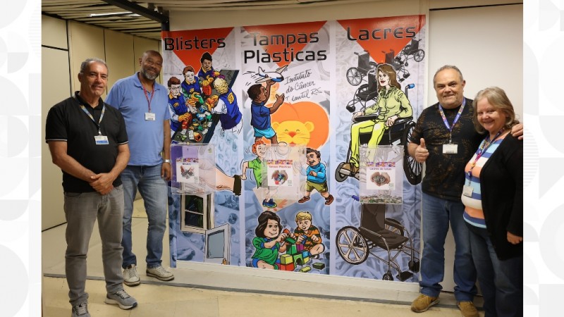 Antônio Pereira, Marcelo Assis, Sidney Martins e Silvia Brandão do Setor de RSS