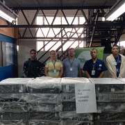 Microcomputadores doados pelo Programa Sustentare, em dezembro de 2025, à Secretaria de Desenvolvimento Social do RS