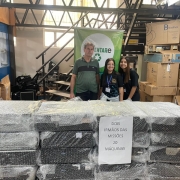 Microcomputadores doados pelo Programa Sustentare, em dezembro de 2025, à Secretaria de Desenvolvimento Social do RS