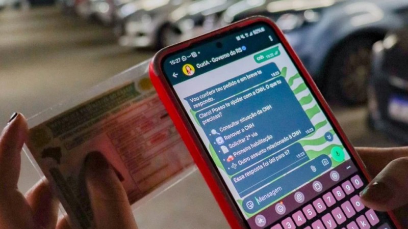 Pedido de segunda via de CNH &eacute; um dos servi&ccedil;os disponibilizados pela assistente virtual